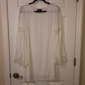 DO & BE | Boho Dress | Long Bell Sleeves with Lace